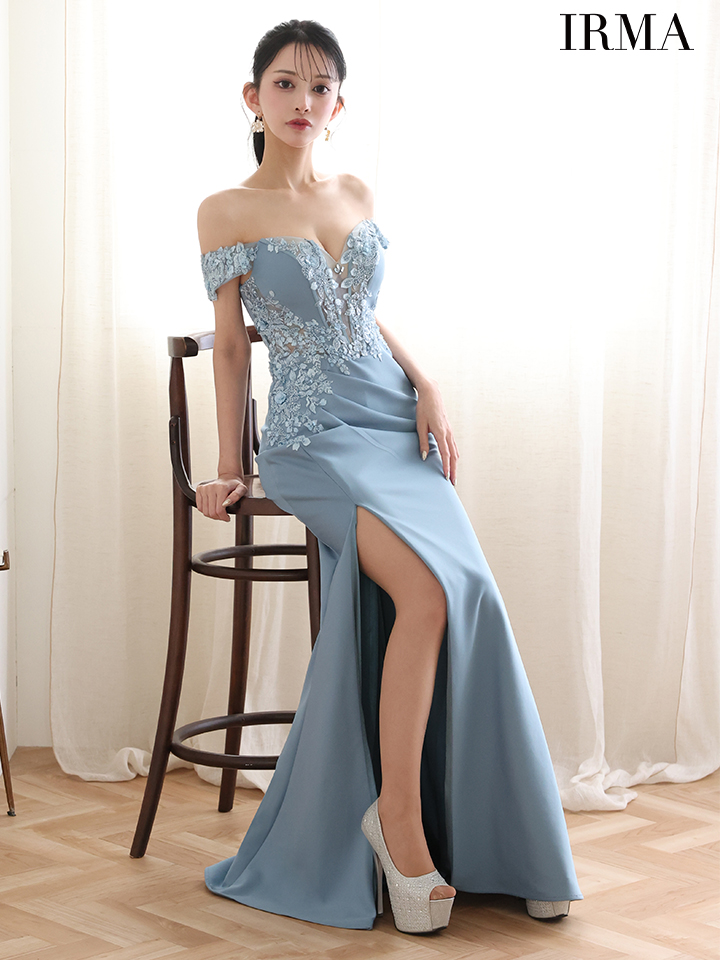 イルマIRMAオフショル プリンセス ショートinロングドレスemiriawiz イルマIRMAオフショル プリンセス ショートinロングドレスemiriawiz