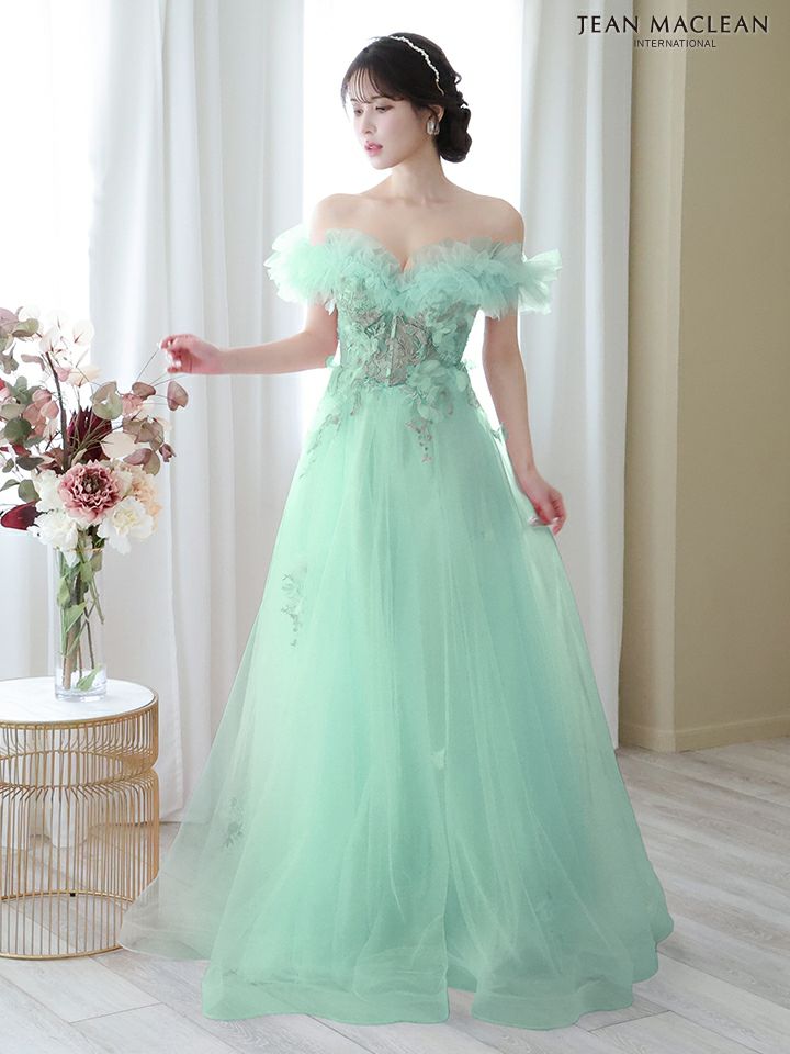 VANITY ME.ロングドレス エメラルドラメチュールモスグリーン 残り  