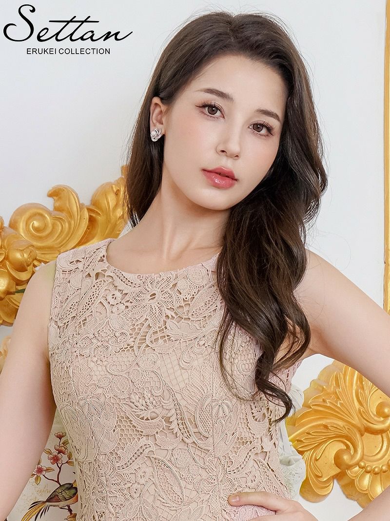 ERUKEI エルケイ ケミカルレース・総レース・Aライン・フレア・ミニドレス・ワンピース ek-s25088