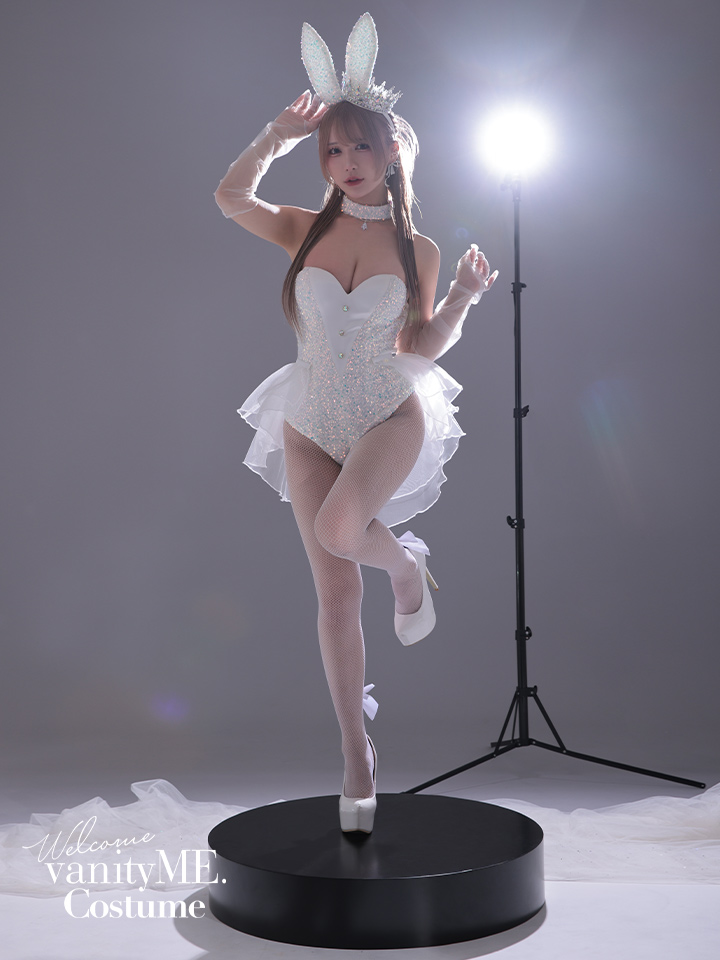 【3点セット】diamond jewelry bunny ダイアモンドジュエリーバニー ハイレグ [ブラック/ホワイト] vcsbn-250240-all