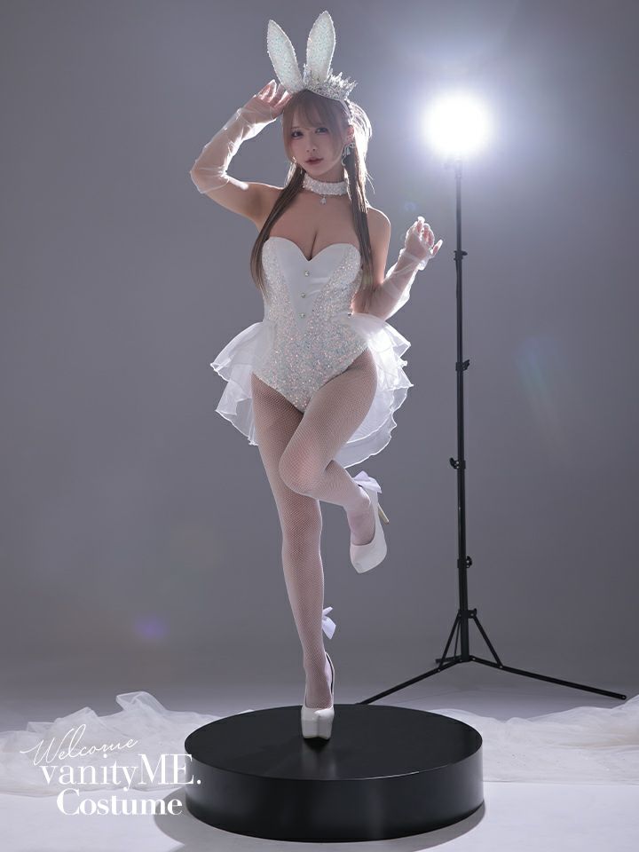 【3点セット】diamond jewelry bunny ダイアモンドジュエリーバニー ハイレグ [ブラック/ホワイト] vcsbn-250240-all