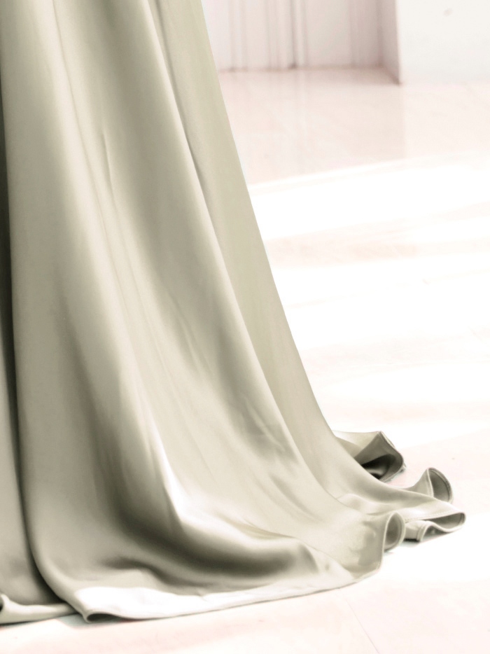 vanityME.couture. バニティミークチュール サテン バストドレープ コルセット ロングドレス バースデードレス セージグリーン vctr-l-7481-3