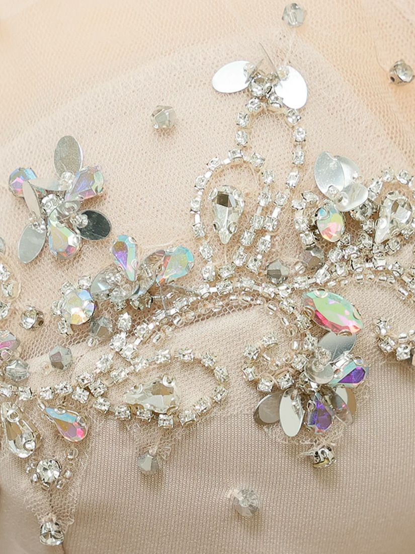 AngelR エンジェルアール クロスホルターネックシアービジューマイクロミニタイトミニドレス ar25339