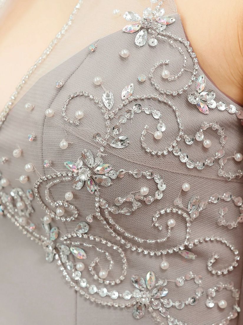 AngelR エンジェルアール ホルターネックメッシュパールビジュータイトミニドレス ar25245