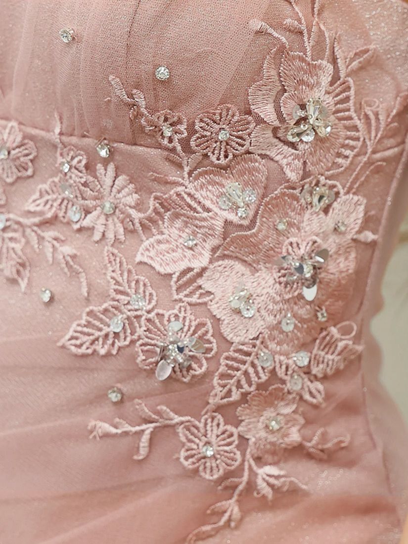 AngelR エンジェルアール ショルダーリボンメッシュシアーウエストタックビジューマイクロミニタイトミニドレス ar25853