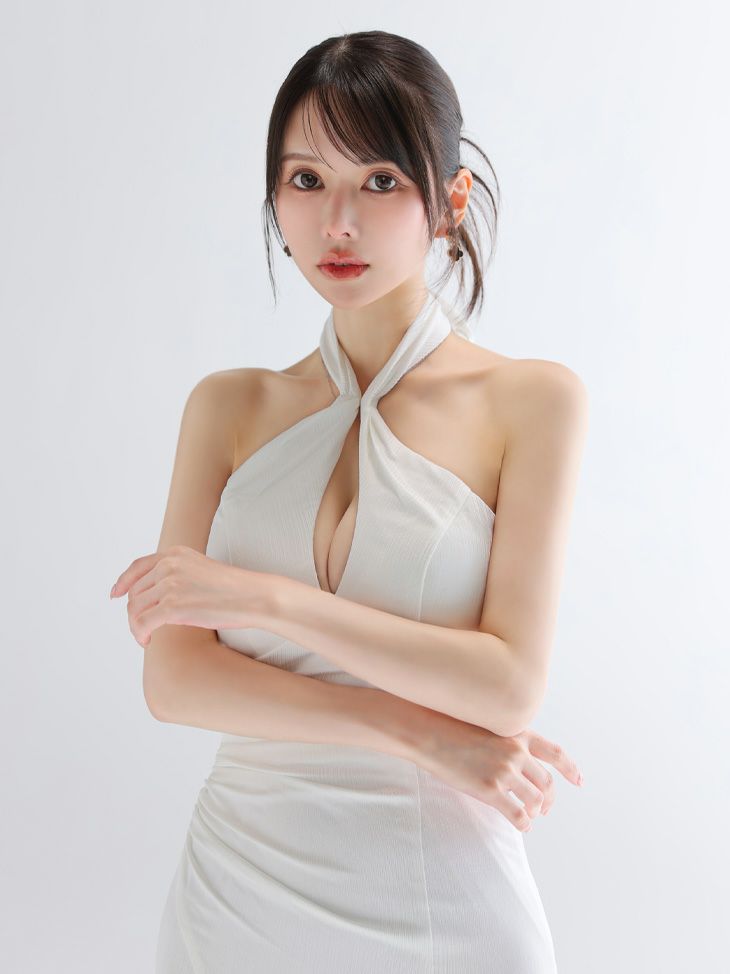 Glossy ローブドフルールグロッシー 【XS～Lサイズあり】サテンバストビジューロングキャバドレス gl3948-c