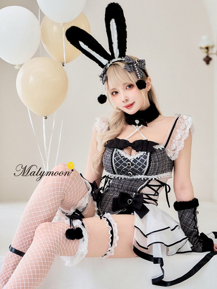 【8点セット】Malymoon マリームーン ベルチュールツイードバニー mlcs25099