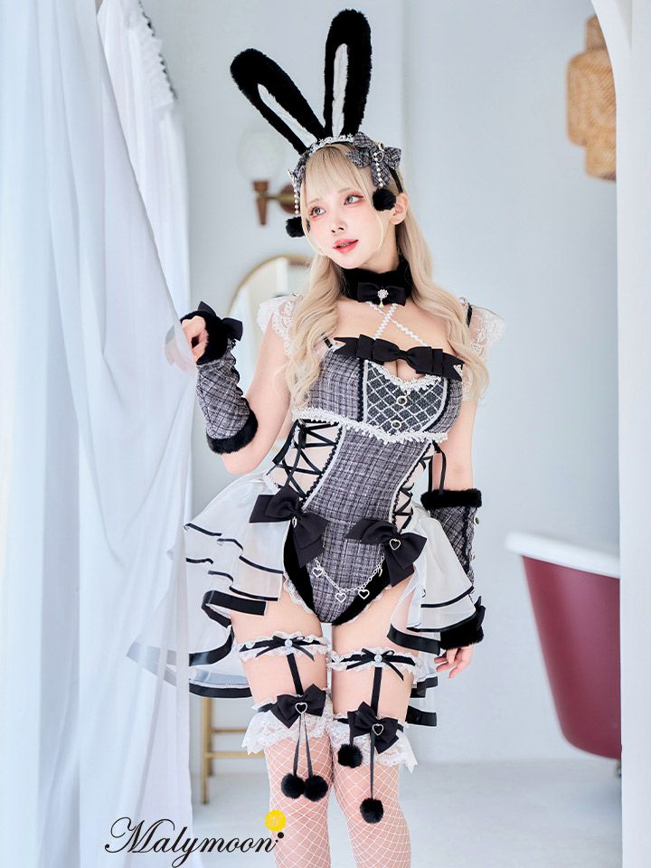 【8点セット】Malymoon マリームーン ベルチュールツイードバニー mlcs25099