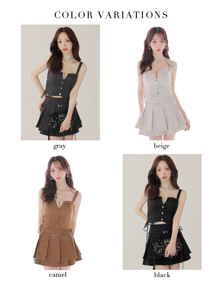 Glossy ローブドフルールグロッシー 【XSサイズあり】サイドドロストプリーツフレアミニキャバドレス gl4112