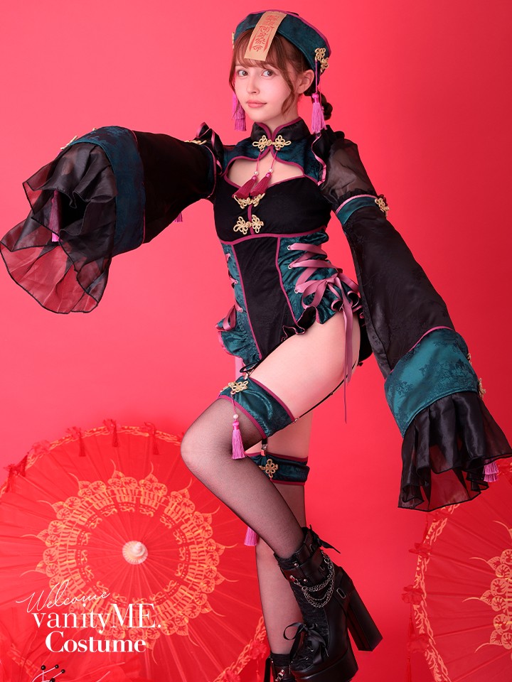 【4点セット】 vanityME. × Malymoon ミスティカルルージュキョンシー グリーン mlcs25047