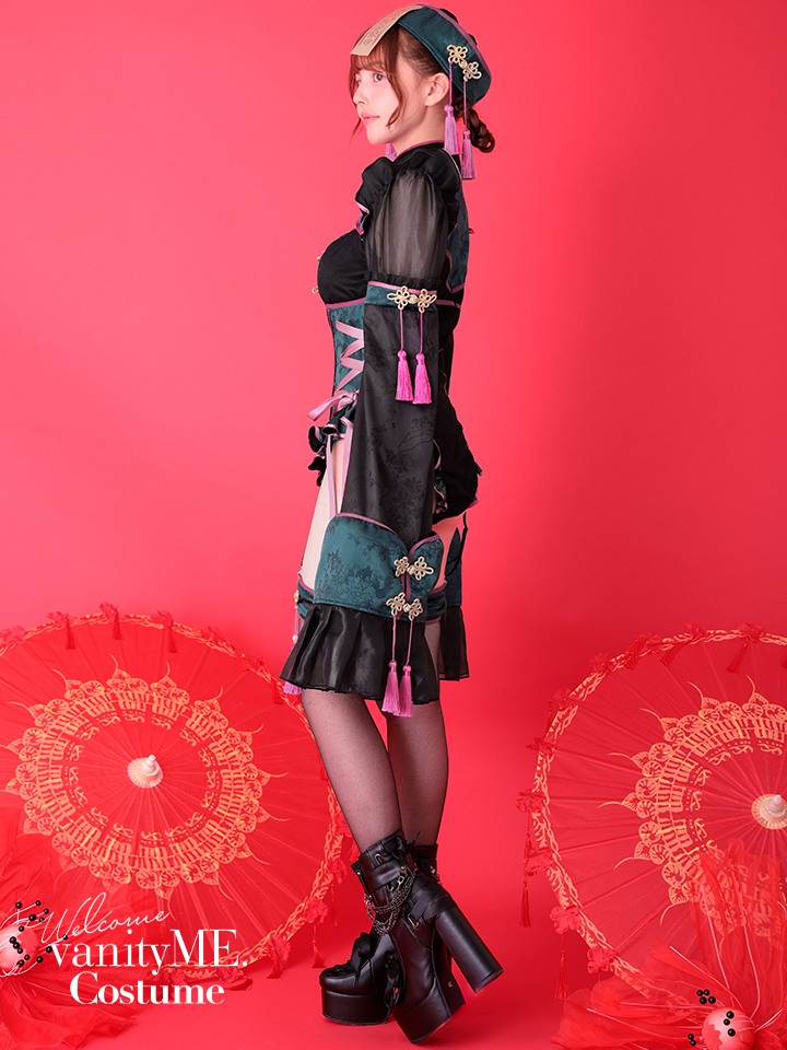 【4点セット】 vanityME. × Malymoon ミスティカルルージュキョンシー グリーン mlcs25047