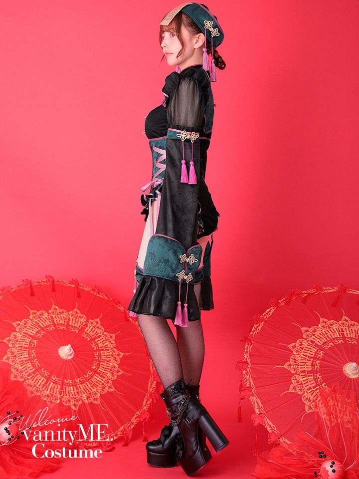 【4点セット】 vanityME. × Malymoon ミスティカルルージュキョンシー グリーン mlcs25047