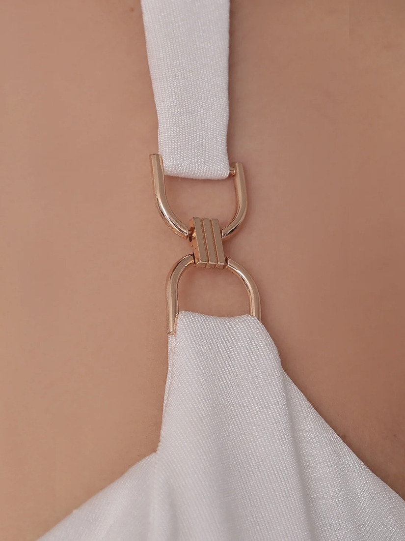 Veautt ヴュート バストドレープタックショルダーチャームタイトミディアムドレス vt022517