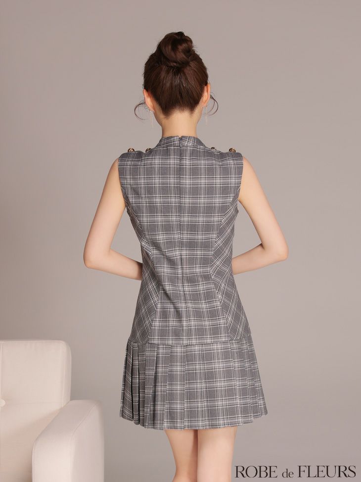 ROBE de FLEURS ローブドフルール 【XSサイズあり】クラシカルチェック