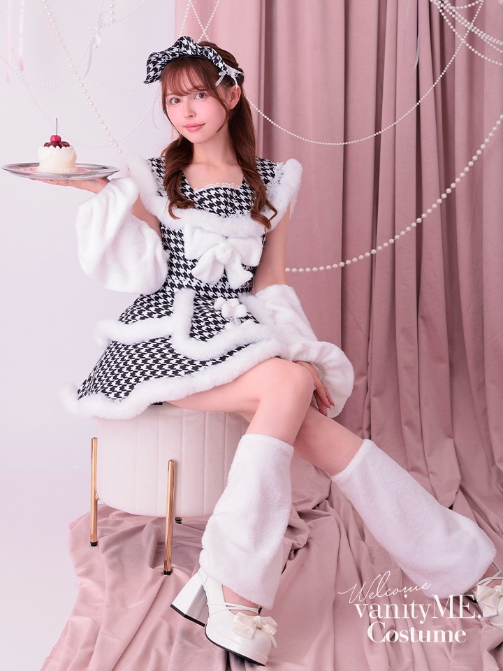 【5点セット】vanityME. × MIYANISHIYAMA おてんばキャットドレス  レッド[ナナちゃん着用] vcsct-23986-2-na