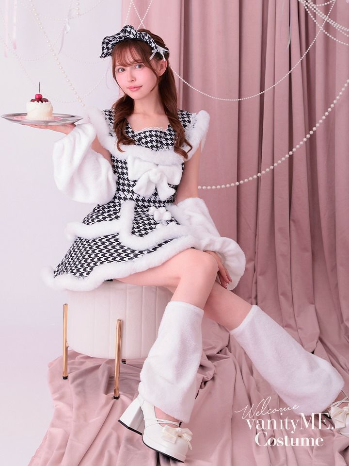 【5点セット】vanityME. × MIYANISHIYAMA おてんばキャットドレス  レッド[ナナちゃん着用] vcsct-23986-2-na