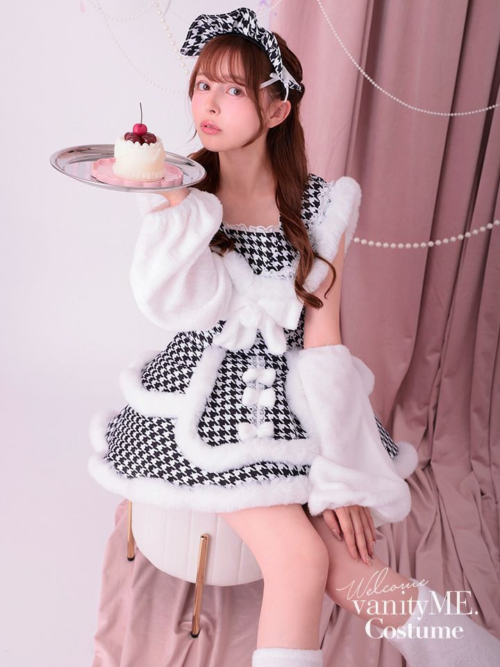 【5点セット】vanityME. × MIYANISHIYAMA おてんばキャットドレス  レッド[ナナちゃん着用] vcsct-23986-2-na