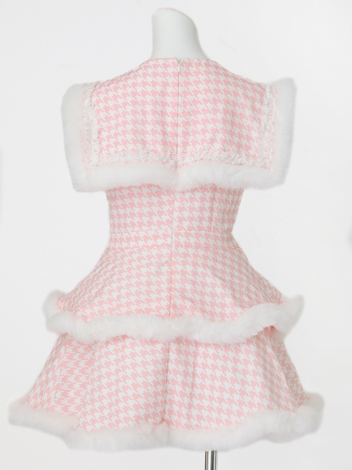 【4点セット】vanityME. × MIYANISHIYAMA いたずらうさぎのギンガムチェックドレス ピンク[ソンアミちゃん着用] vcsbn-250219-1-sn