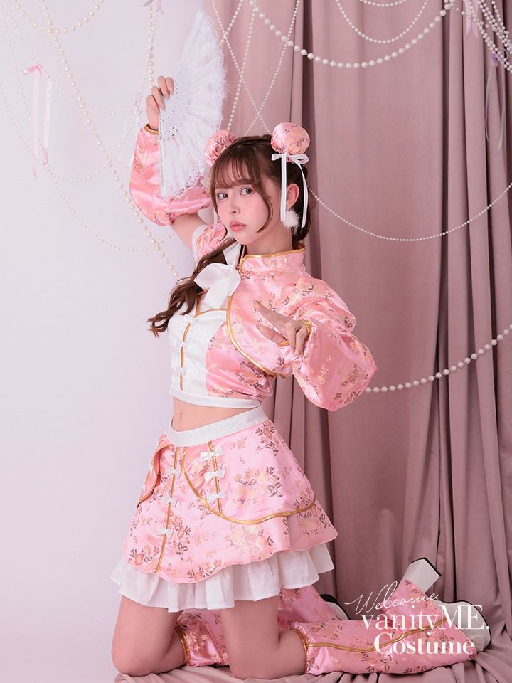 【4点セット】vanityME. × MIYANISHIYAMA いたずらうさぎのギンガムチェックドレス ブラック[ナナちゃん着用] vcsbn-250219-2-na