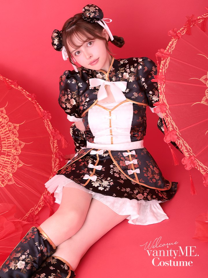 【4点セット】vanityME. × MIYANISHIYAMA シュガーセーラーガールドレス ブラック[ナナちゃん着用] vcsmd-250220-2-na