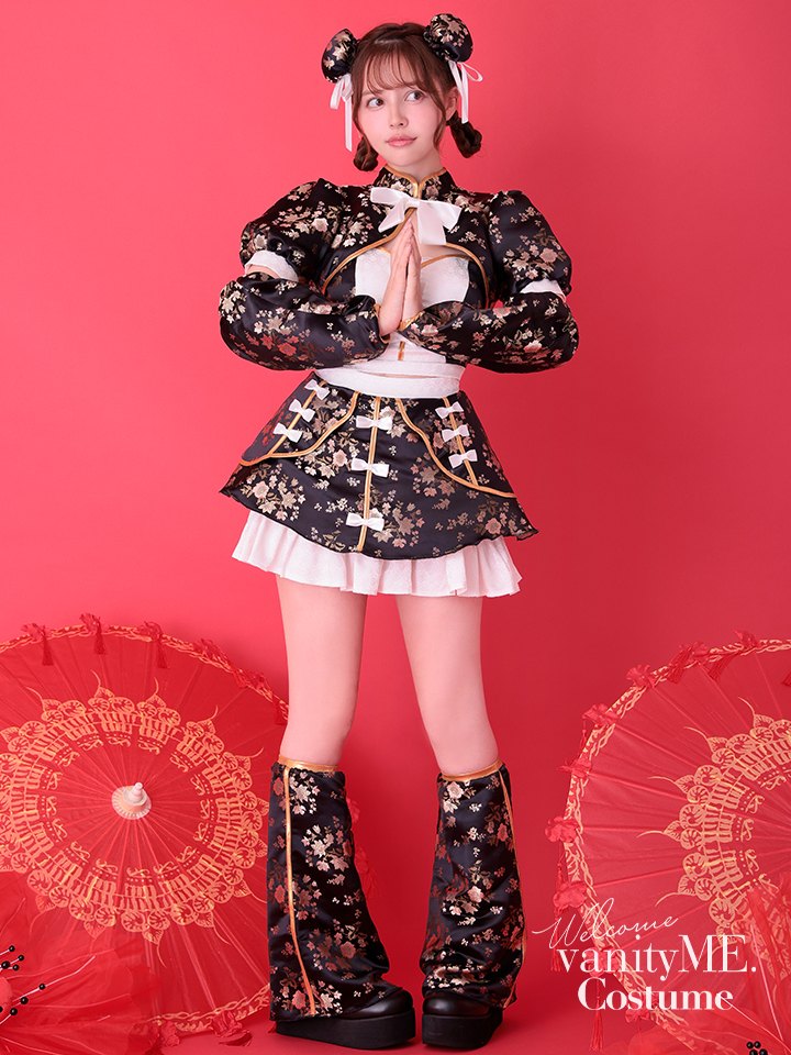 【4点セット】vanityME. × MIYANISHIYAMA シュガーセーラーガールドレス ブラック[ナナちゃん着用] vcsmd-250220-2-na