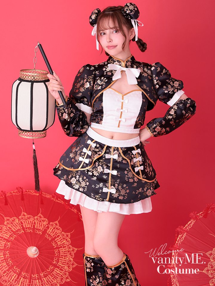 【4点セット】vanityME. × MIYANISHIYAMA シュガーセーラーガールドレス ブラック[ナナちゃん着用] vcsmd-250220-2-na