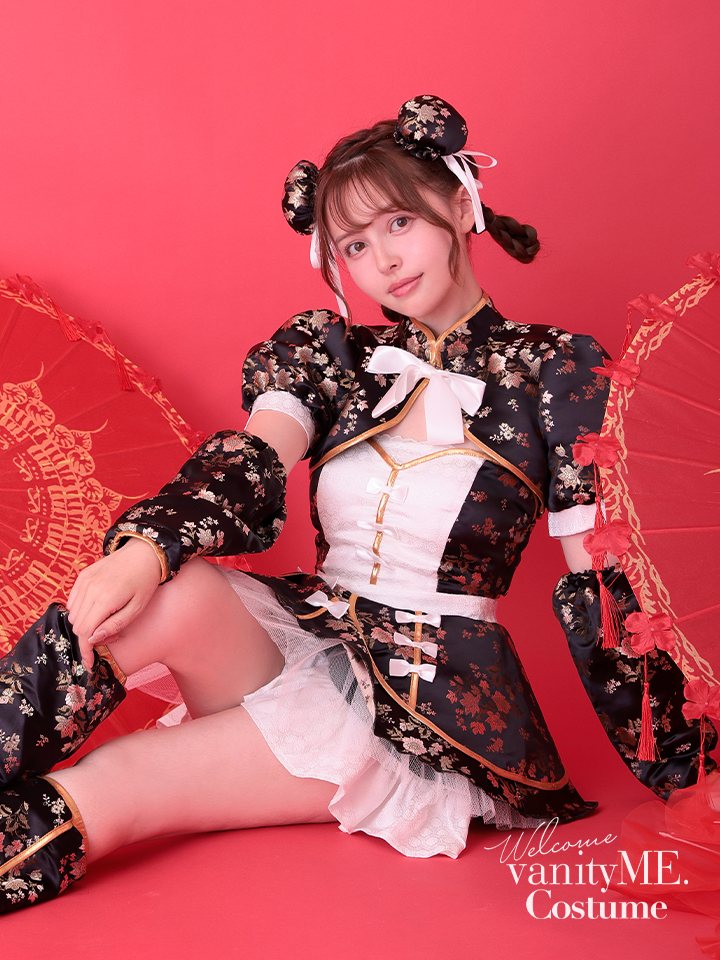 【4点セット】vanityME. × MIYANISHIYAMA シュガーセーラーガールドレス ブラック[ナナちゃん着用] vcsmd-250220-2-na