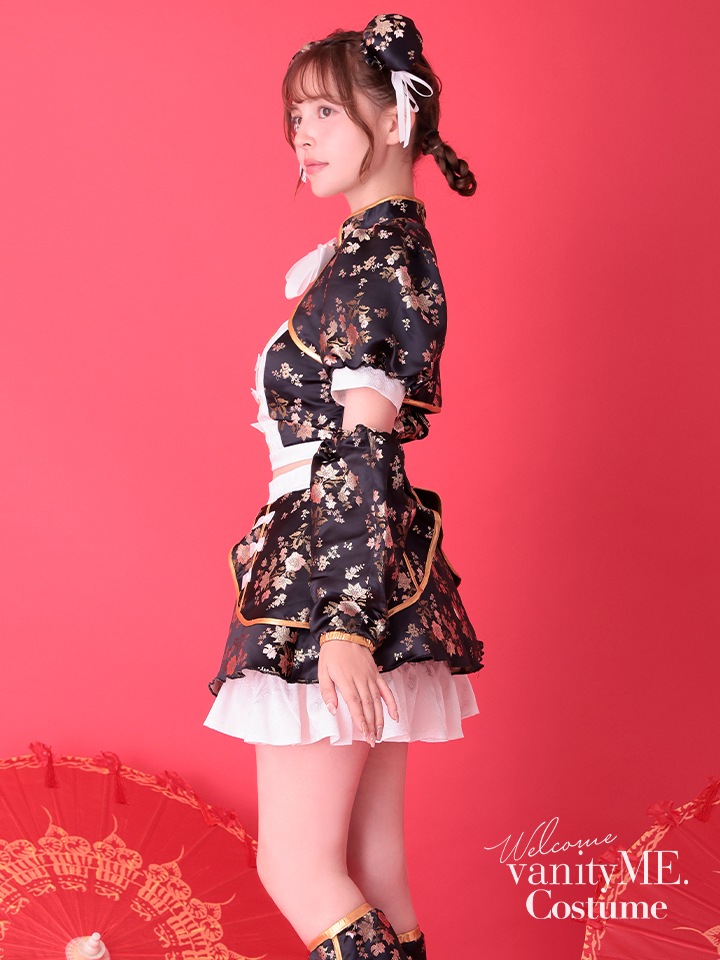 【4点セット】vanityME. × MIYANISHIYAMA シュガーセーラーガールドレス ブラック[ナナちゃん着用] vcsmd-250220-2-na