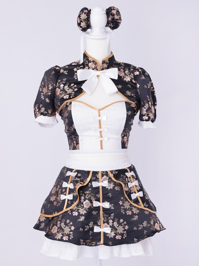 【4点セット】vanityME. × MIYANISHIYAMA シュガーセーラーガールドレス ブラック[ナナちゃん着用] vcsmd-250220-2-na