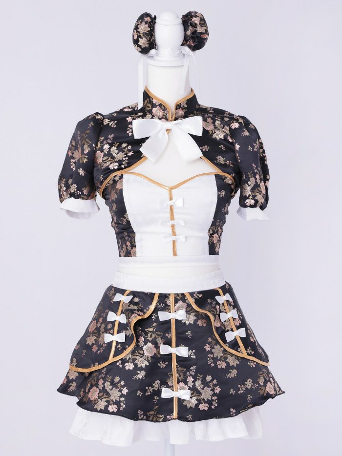 【4点セット】vanityME. × MIYANISHIYAMA シュガーセーラーガールドレス ブラック[ナナちゃん着用] vcsmd-250220-2-na