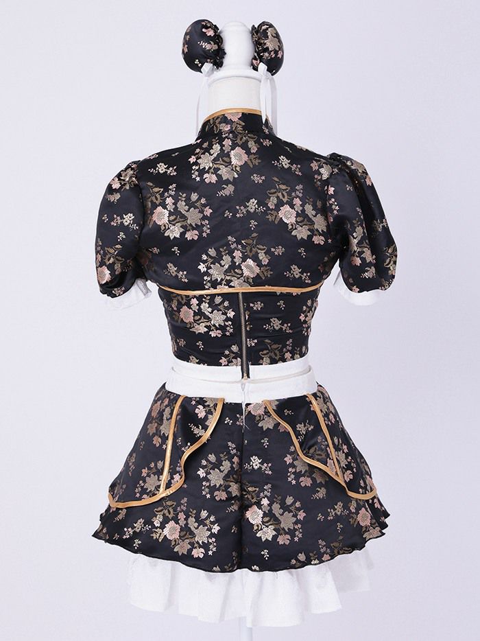 【4点セット】vanityME. × MIYANISHIYAMA シュガーセーラーガールドレス ブラック[ナナちゃん着用] vcsmd-250220-2-na