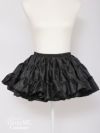 ボリュームフリル インナーパニエ チュチュスカート ブラック・ホワイト vpn-25067