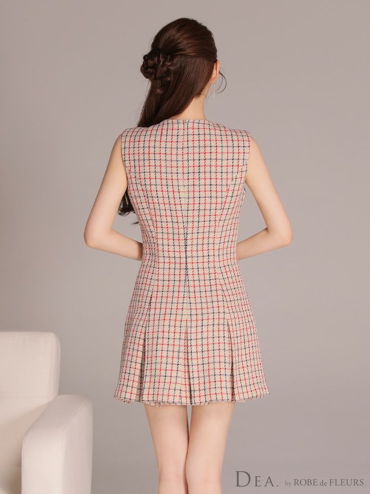 DEA. ディア バイ ローブドフルール 【XS～Lサイズあり】フロントボタンベルトスリットセットアップロングキャバドレス de4323-c