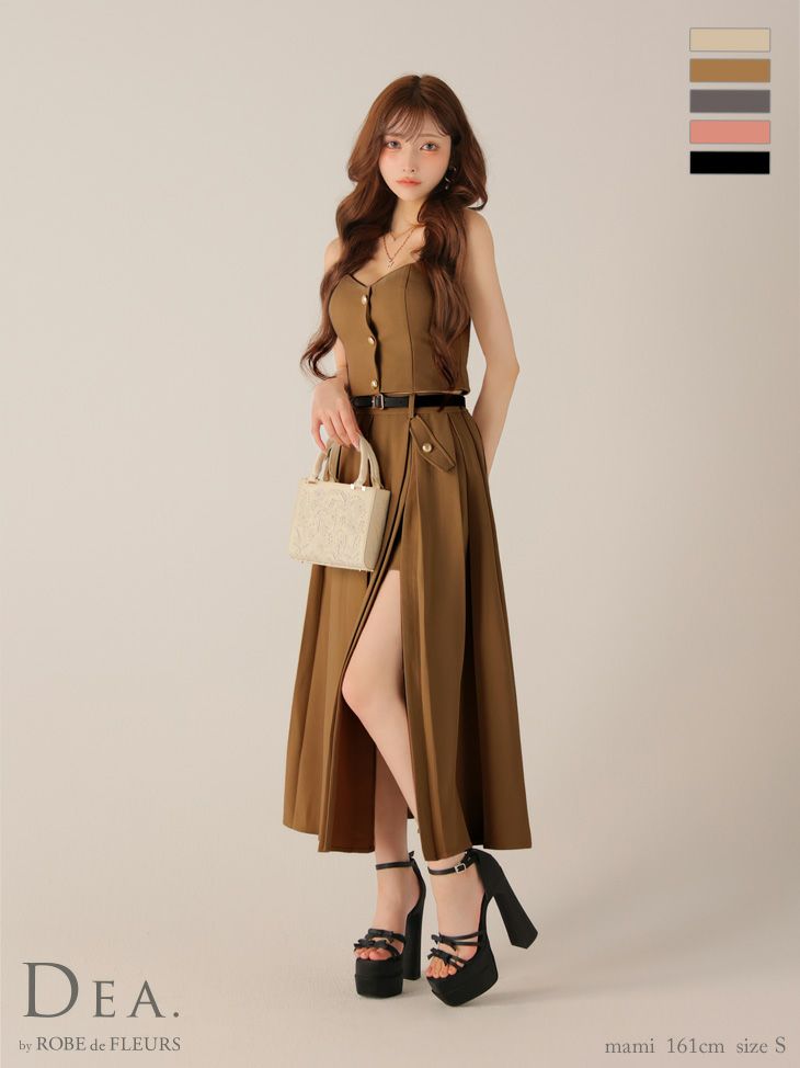 Glossy ローブドフルールグロッシー 【XSサイズあり】シアーホルターネックフレアミニキャバドレス gl4153