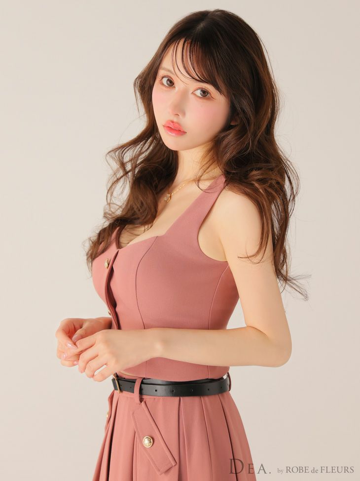 Glossy ローブドフルールグロッシー 【XSサイズあり】シアーホルターネックフレアミニキャバドレス gl4153