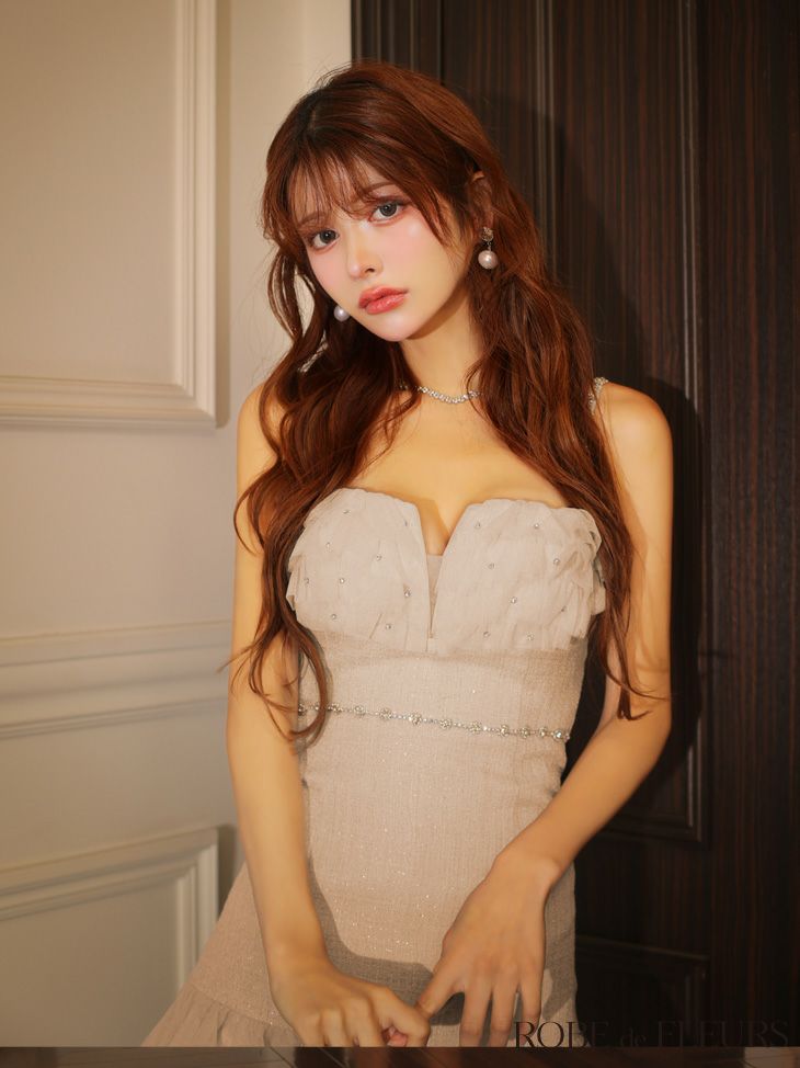 Glossy ローブドフルールグロッシー 【XSサイズあり】シアーギャザータイトキャミミニキャバドレス gl3952-c