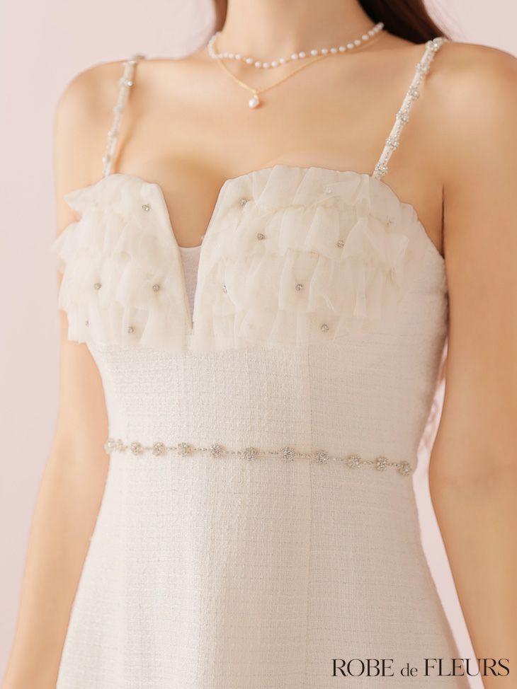 Glossy ローブドフルールグロッシー 【XSサイズあり】シアーギャザータイトキャミミニキャバドレス gl3952-c