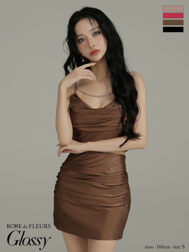 ROBE de FLEURS anier.ROBE ローブドフルール アニエルローブ 【XSサイズあり】Sparkly ribbons voluminous fur cat ears halloween dress スパーキーリボンボリュームファー猫耳付きミニドレス fm-anier4053