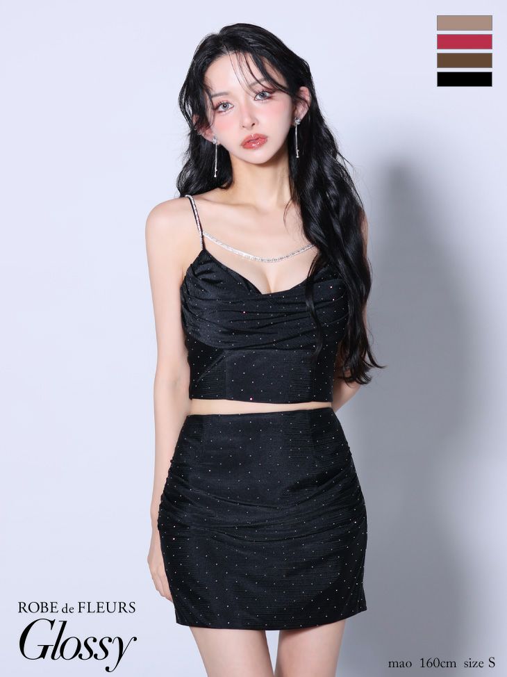 ROBE de FLEURS anier.ROBE ローブドフルール アニエルローブ 【XSサイズあり】Sparkly ribbons voluminous fur cat ears halloween dress スパーキーリボンボリュームファー猫耳付きミニドレス fm-anier4053