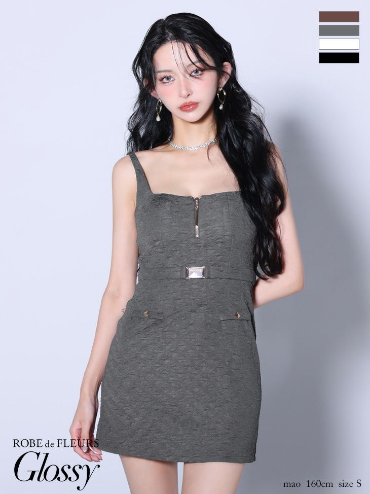 ROBE de FLEURS anier.ROBE ローブドフルール アニエルローブ  【XSサイズあり】Sparkly ribbons voluminous fur cat ears halloween dress スパーキーリボンボリュームファー猫耳付きミニドレス fm-anier4053-c