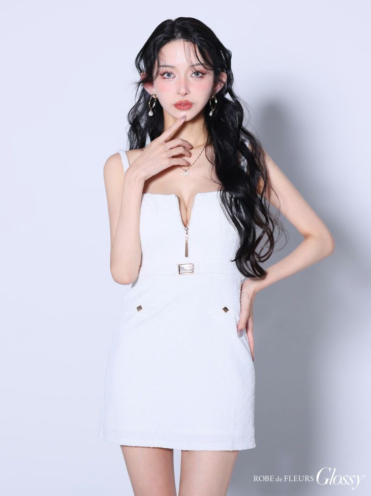 ROBE de FLEURS anier.ROBE ローブドフルール アニエルローブ  【XSサイズあり】Sparkly ribbons voluminous fur cat ears halloween dress スパーキーリボンボリュームファー猫耳付きミニドレス fm-anier4053-c