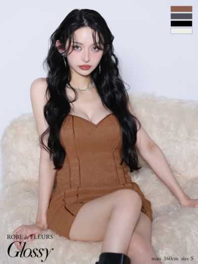 2026.2月上旬頃入荷予定】ROBE de FLEURS ローブドフルール サテンワン