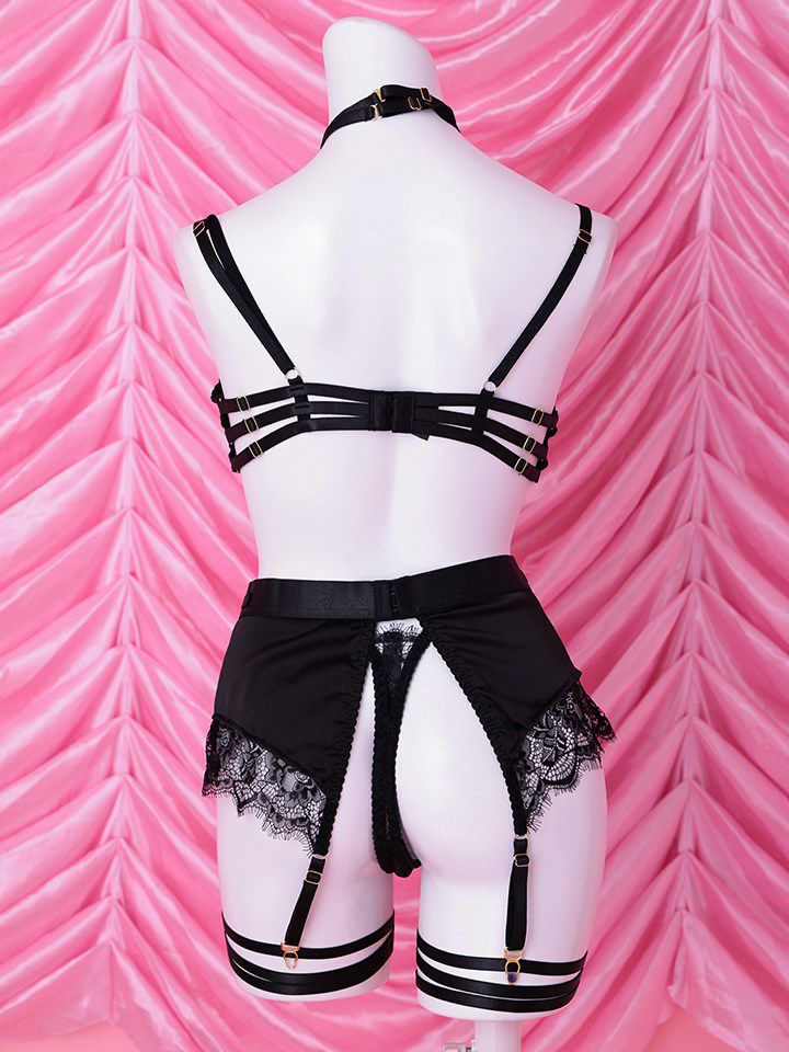 【5点セット】Fetish code lingerie bunny フェティッシュコードランジェリーバニー ブラック vcsbn-25074