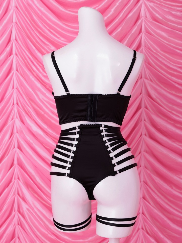 【4点セット】Sideline sexy lingerie bunny サイドラインセクシーランジェリーバニー ブラック vcsbn-25075-1