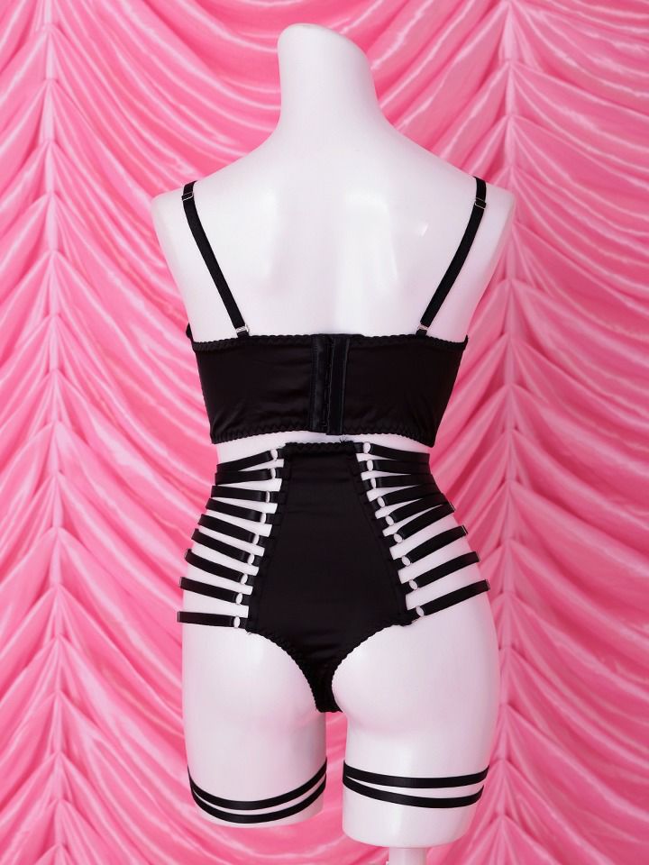 【4点セット】Sideline sexy lingerie bunny サイドラインセクシーランジェリーバニー ブラック vcsbn-25075-1