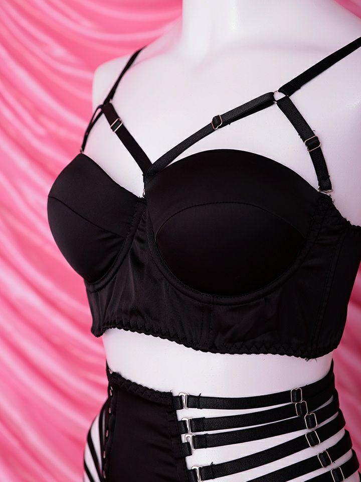 【4点セット】Sideline sexy lingerie bunny サイドラインセクシーランジェリーバニー ブラック vcsbn-25075-1