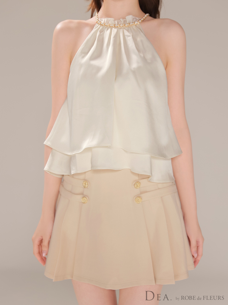 DEA. ディア バイ ローブドフルール 【XSサイズあり】シフォンレイヤードフリルセットアップフレアフレアミニキャバドレス de4216-c