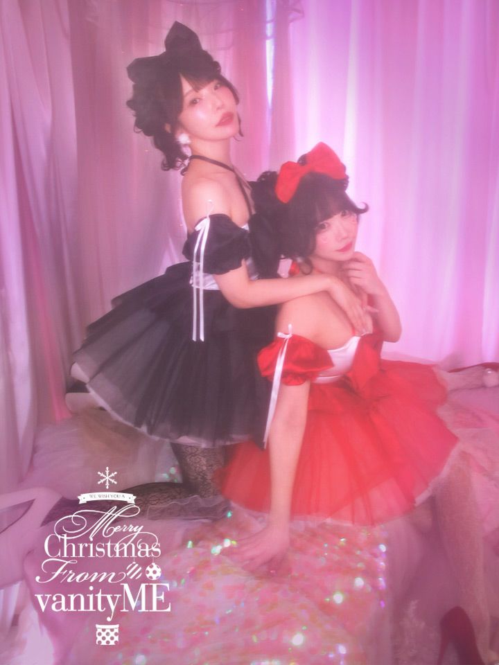 【2点セット】vanityME. × MIYANISHIYAMA 約束ドレス レッド サンタ vcsst-250153-1-rs