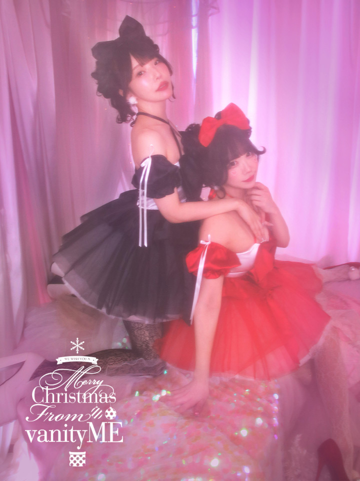 【2点セット】vanityME. × MIYANISHIYAMA 約束ドレス ブラック サンタ vcsst-250153-2a-rs