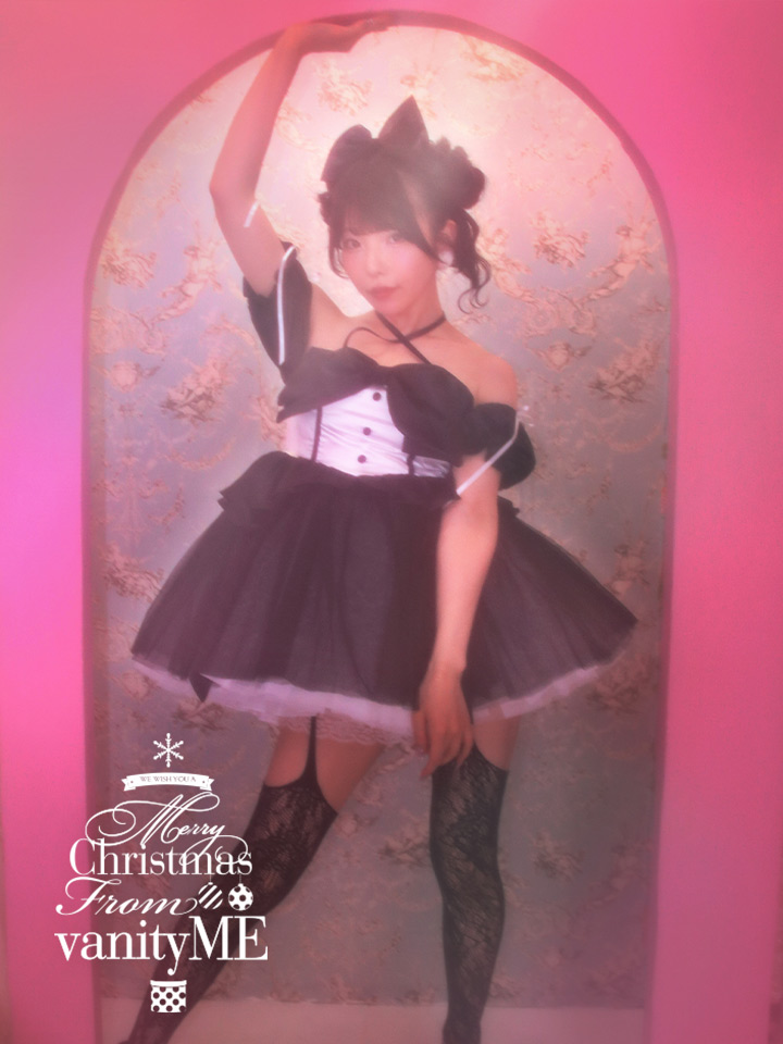 【2点セット】vanityME. × MIYANISHIYAMA 約束ドレス ブラック サンタ vcsst-250153-2a-rs